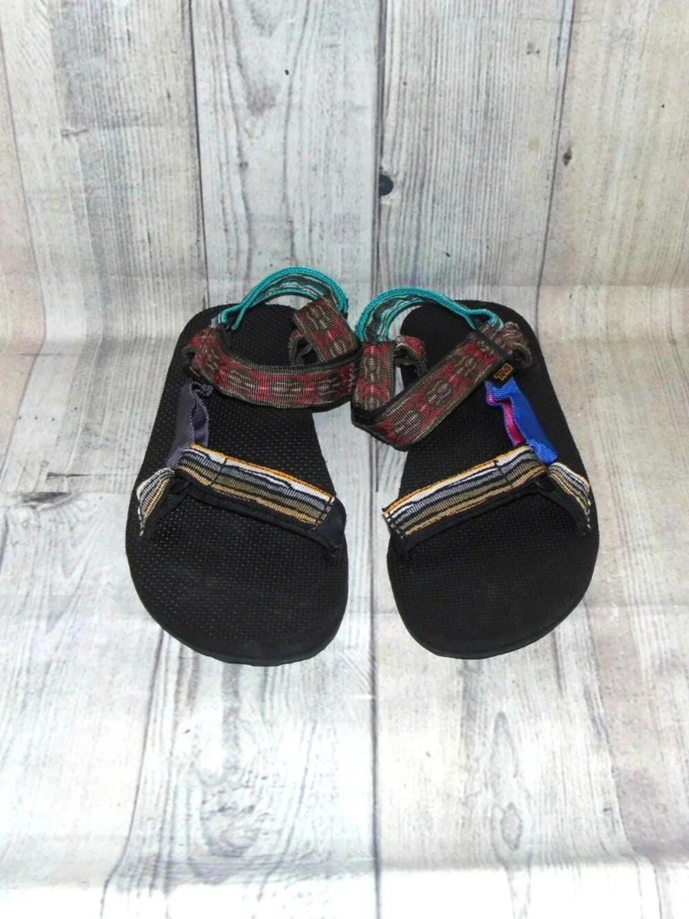 TEVA Original Universal Upcycle Multicolor Sport Sandals Mens Size 10